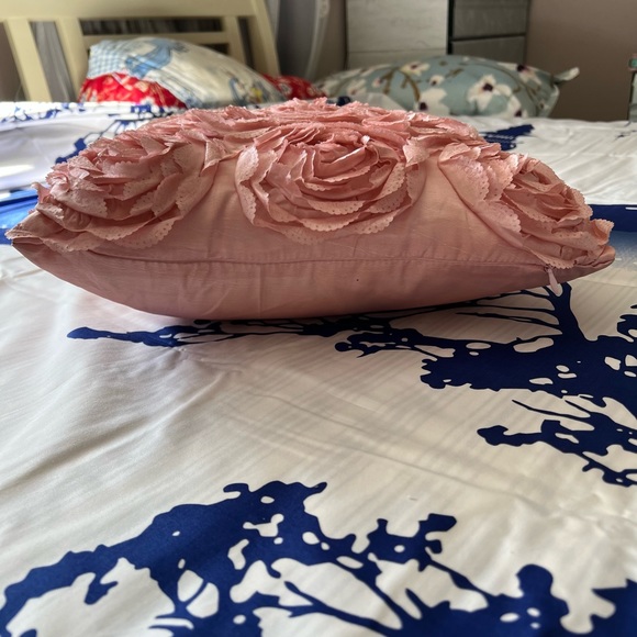 Pink Rose Throw Pillow - Picture 10 of 14